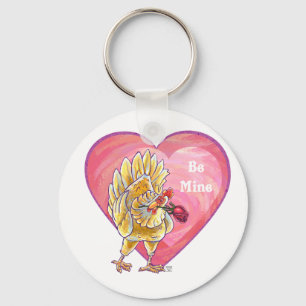 Porte-clés Saint-Valentin au poulet