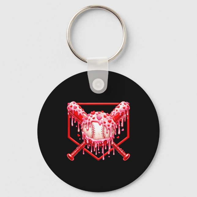 Porte-clés Saint-Valentin Baseball Garçons Crème Glacée Dégou (Recto)