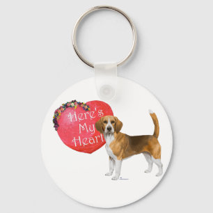 Porte-clés Saint-Valentin Beagle