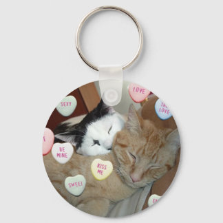 Porte-clés Saint Valentin Chatons