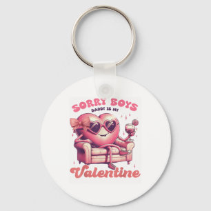 Porte-clés Saint Valentin Désolé Garçons Papa C'Est Mon Saint