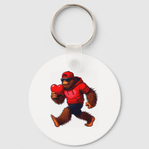Porte-clés Saint-Valentin drôle Bigfoot Cœur Célibataires Sas