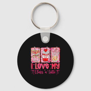 Porte-clés Saint-Valentin J'Aime Mon Cl A Latte Coquette Café
