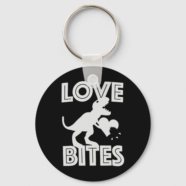 Porte-clés Saint-Valentin Love Bites Dinosaure  (Recto)