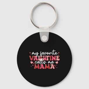 Porte-clés Saint Valentin Maman Mon Saint Valentin préféré m'