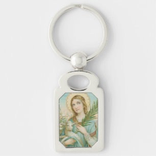Porte-clés Sainte Agnès de Rome (MH 01)