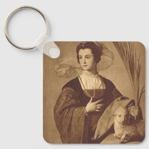 Porte-clés Sainte Agnès par Alonso Cano
