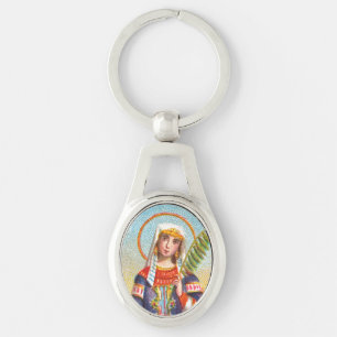 Porte-clés Sainte Catherine d'Alexandrie en tenue égyptienne