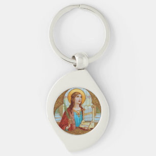Porte-clés Sainte-Cécile de Rome (BK 003) Swirl