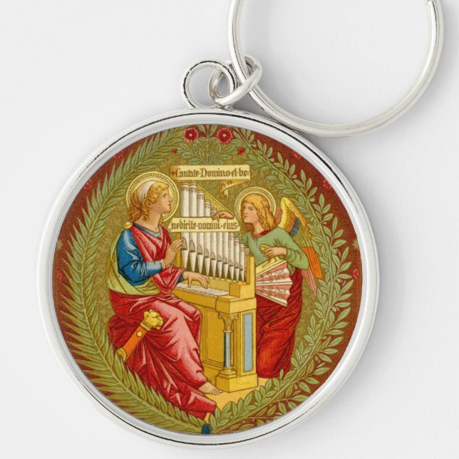 Porte-clés Sainte Cécile de Rome (SNV 36) (Devant)
