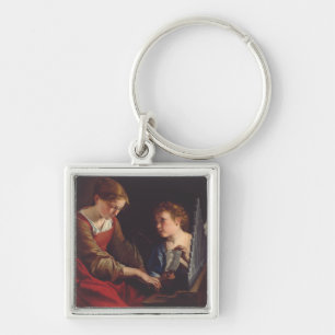 Porte-clés Sainte Cécile et un Ange par Orazio Gentileschi