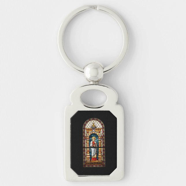 Porte-clés Sainte Élisabeth de Hongrie Art Médiéval Premium (Devant)