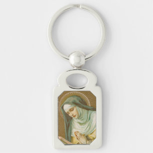 Porte-clés Sainte Marie-Madeleine de Pazzi (JM 45) Métal Rect
