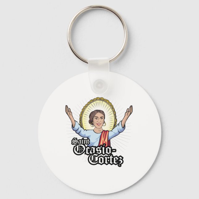 Porte-clés Sainte Ocasio-Cortez (Recto)