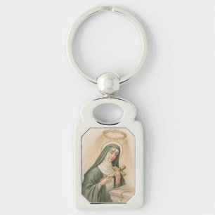 Porte-clés Sainte Rita de Cascia (M 015) Métal Rectangulaire