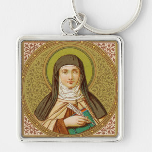 Porte-clés Sainte Thérèse d'Avila (SNV 27) Premium Carré