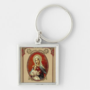 Porte-clés Sainte Vierge Marie Bébé Jésus