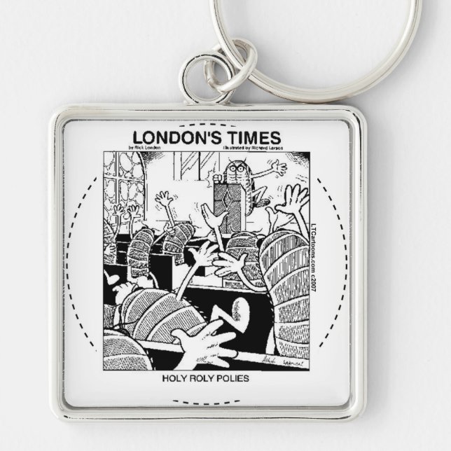 Porte-clés Saints Roly Polies Drôles (Devant)