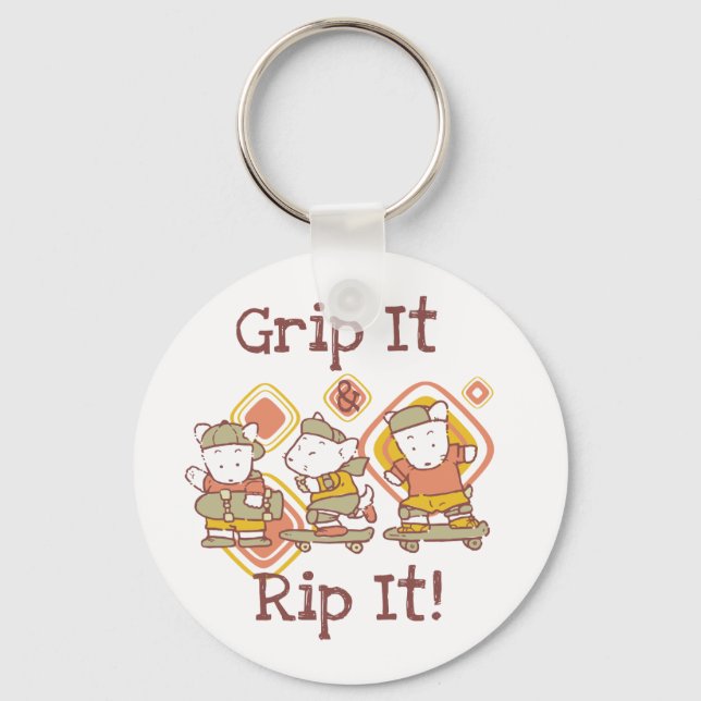 Porte-clés Saisissez-le et déchirez-le faisant de la planche  (Recto)