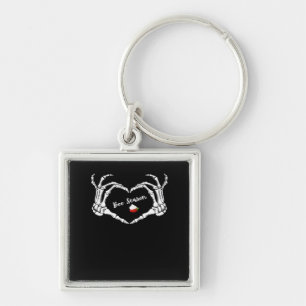 Porte-clés Saison classique Skeleton Hand Heart
