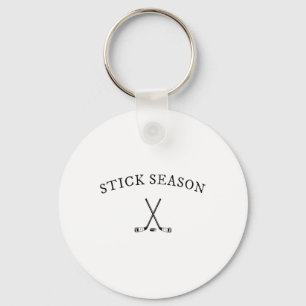 Porte-clés Saison des bâtons Bâtons de hockey croisés Puck Mi