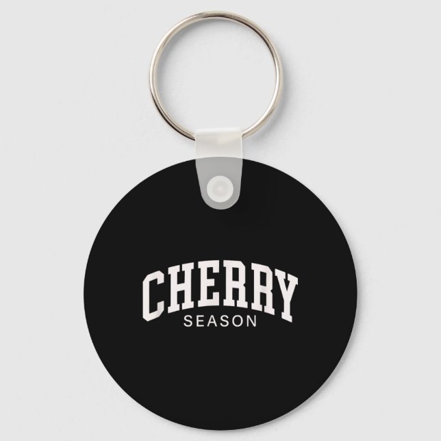 Porte-clés Saison des cerises Graphique mignon de verger de f (Recto)