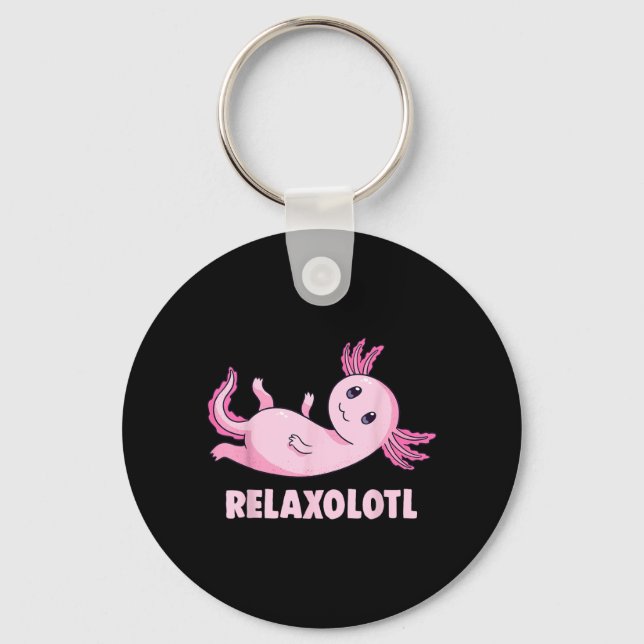 Porte-clés Salamandre Mexicaine Axolotl (Recto)