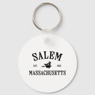 Porte-clés Salem Machusetts Sorcière Flying Broomstick Hallow