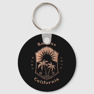 Porte-clés Salinas Californie Rétro Surfeur Plage Vintage