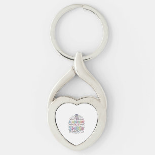 Porte-clés Salle de classe licorne pleine de paillettes Merch