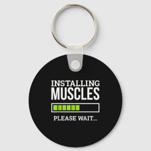 Porte-clés Salle de sport drôle Installation des muscles Veui
