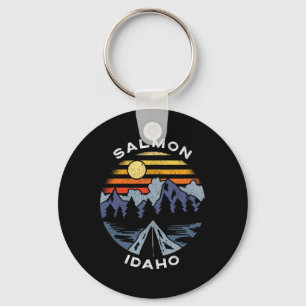 Porte-clés Salmon Idaho Montagnes Vacances Camping Souvenir