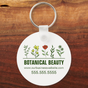 Porte-clés Salon de Spa Botanique Beau et Floral pour Entrepr