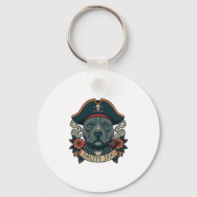 Porte-clés Salty Dog Pitbull (Recto)