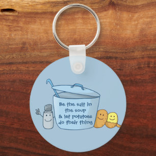 Porte-clés Salty Potato Soup Keychain