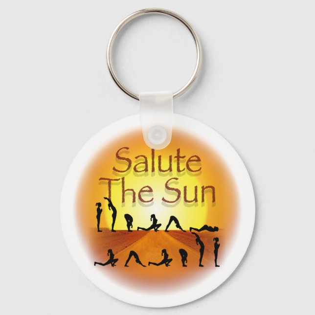 Porte-clés Saluez le soleil (Recto)