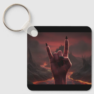 Porte-clés Salut Satanique