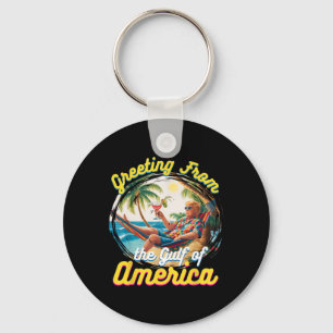 Porte-clés Salutation Du Golfe De L'Amérique Trump Patrio