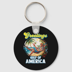 Porte-clés Salutation Du Golfe Des États-Unis Trump