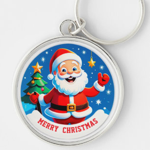 Porte-clés Salutation Joyeuse du Père Noël