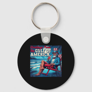 Porte-clés Salutation Trump De La Partie Gulf Beach Of Americ