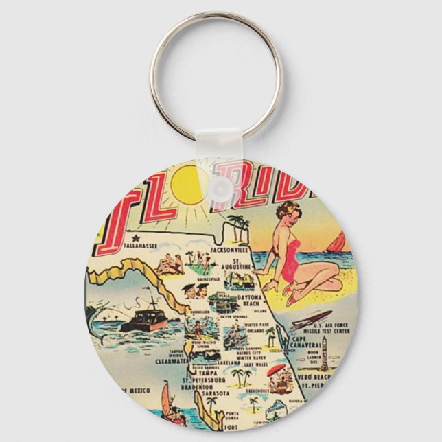 Porte-clés Salutations de Floride (Recto)
