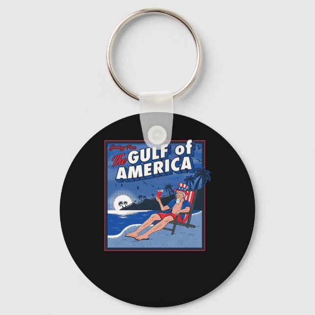 Porte-clés Salutations Du Golfe Des Etats-Unis (Recto)