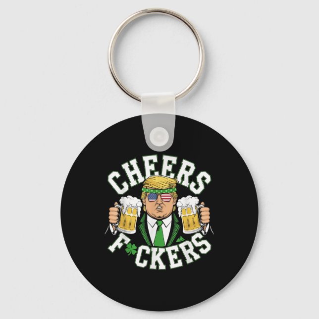 Porte-clés Salutations Pour Le Jour de la Saint Patrick Drôle (Recto)