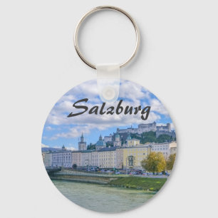 Porte-clés Salzbourg en Autriche avec son château souvenir