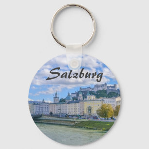 Porte-clés Salzbourg en Autriche avec son château souvenir