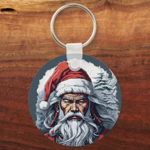 Porte-clés Samouraï Santa Guerrier Noël