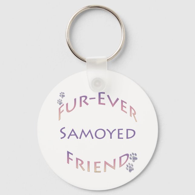 Porte-clés Samoyed Furever Friend (Recto)