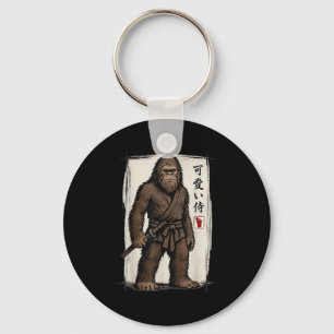 Porte-clés Samurai Bigfoot Art japonais Anime Hommes Drôle