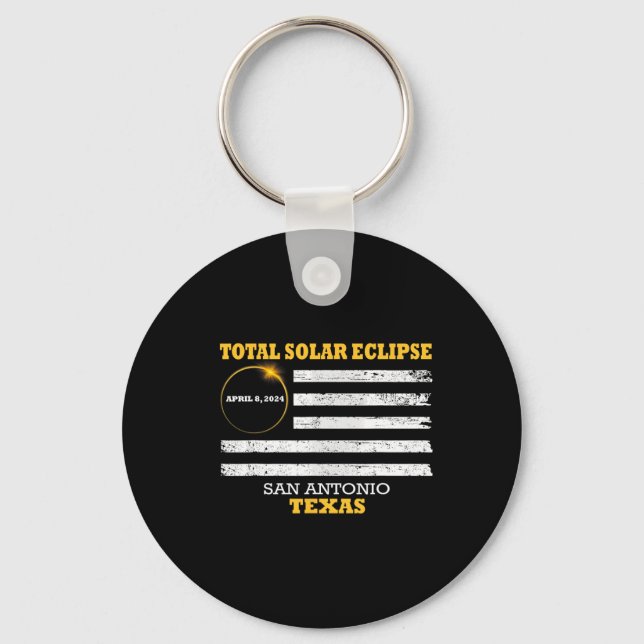 Porte-clés San Antonio 2024 Solar Eclipse 2024 040824 Eclipse (Recto)